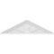 Ekena Millwork Peaked Cap 4 Spoke Architectural Grade PVC Pediment, 46"W x 12-1/2"H x 2"P (Pitch 6/12) PEDPS046X125PKC04 - alternate 3